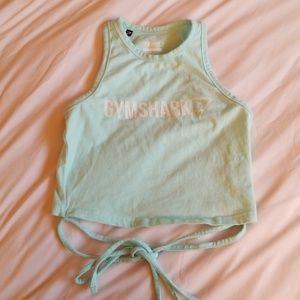 Gymshark Ribbon Crop Top - Mint
